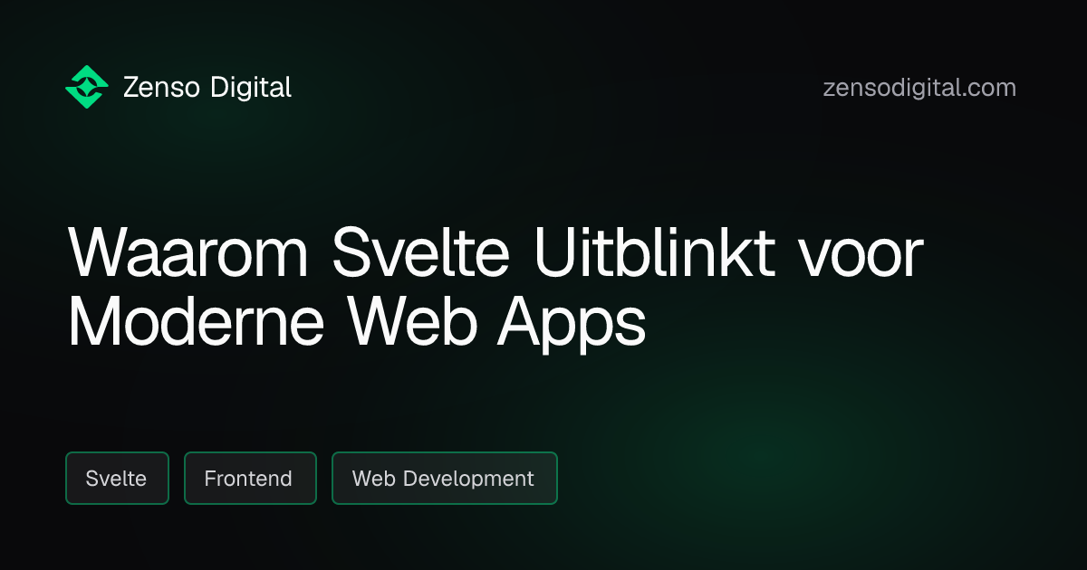 Waarom Svelte Uitblinkt voor Moderne Web Apps